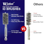 WICKED Professional ID Copper Tube Pipe Cleaner Replacement Brushes (3/4" (2-Pack)) - style: 3/4" (2-Pack)