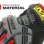 Mechanix Wear M-Pact Touchscreen Work Gloves, Large, Red/Black - color: Black/Red, size: Large