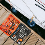 GreatNeck 191-Pc Mariner's Tool Set, Boat Tool Kit for Maintenance - size: 191-Piece
