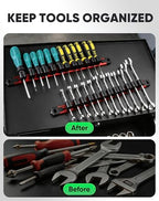 ALOANES Magnetic Screwdriver Organizer 36-Slot Red 3PC for Toolbox - color: Red