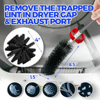 Holikme Dryer Vent Cleaner Kit - 15Ft Flexible Lint Brush for Deep Cleaning - color: Gray, size: 15FT