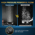 6 Spray Modes High Pressure Handheld Showerhead Set Upgraded - color: Oil Rubbed Bronze