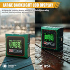 Digital Angle Finder with Laser, 4 Side Magnetic Inclinometer