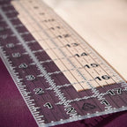 Fiskars 3" x 18" Acrylic Sewing & Quilting Ruler with Gridlines, Clear - size: 3" x 18"
