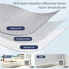 DGSL Double Reflective Bubble Foil Insulation Foam, 23.6IN X 65.6FT Window Insulation for Summer Heat Reflective Window Film for Window, Garage Door, RV, Roof - size: 23.6 in x 65.6 ft