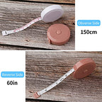 12 Pack Soft Retractable Measuring Tape - Tape Measure for Body Measuring Metric Tape Measure Double Scale for Body Fabric Sewing Tailor Cloth Knitting Home Craft Measurements - color: 12 pack