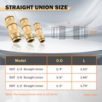CheeMuii 23 Pcs Brass DOT Air Line Fittings with 1/4" & 3/8" DOT Air Hoses - size: 2ROLL-25PCS