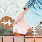 100 Pcs 6 mm (1/4 Inch) Plastic Tile Spacers for Stone and Ceramic Tile - color: 6mm 1/4 Inch White