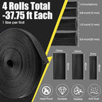 Tatuo 151 ft Braided Cable Sleeve Expandable Wire Sheathing(Black) - color: Black, size: 151 ft
