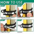 OURU 1 Inch Cable Clamps, Rubber Coated Insulated Clamps, 20pcs, 25mm - size: 20pcs - 1"