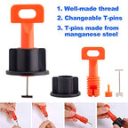 Tile Leveling System Kit with 100pcs Tile Leveler - size: 100pcs