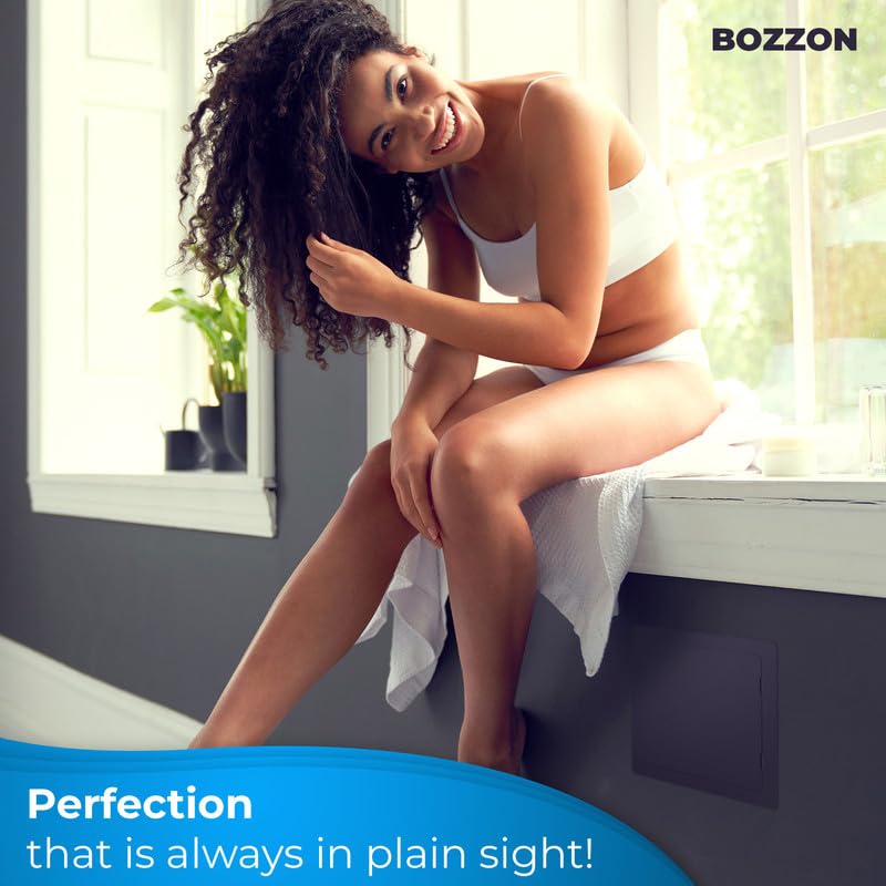 BOZZON Access Panel for Drywall - 10 x 10 in - Wall Hole Cover - Access Door - Plumbing Access Panel for Drywall - Heavy Durable Plastic White - size: 10 x 10