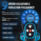 Tile Vibration Tool 250mm Suction Cup 882lbs/400kg Adsorption Handheld Tile Installation Leveling Machine Tile Vibrator Tool for Tiling Leveling Laying Max.28000r/Min 9 Speeds