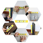 DOWELL 9 Inch Magnetic Spirit Level, Leveler Tool, 1-Pack, Yellow - color: 1pcs-yellow