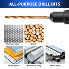 Cobalt Drill Bit Set - 29Pcs M35 HSS Twist Drill Bits - style: 29 pcs Cobalt