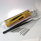 3D Printer Nozzle Cleaning Kit - 0.4mm Needles and Tweezers Toolkit - Stainless Steel Nozzle Cleaning Tool Kit - Alternative for 0.4mm Drill Bits for 3D Printer - Set of 11