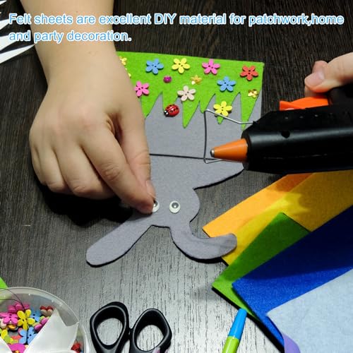 PATIKIL 3.5 Inch Diameter Lamp Base Felt, 10Pack 2mm Thickness Round Soft Adhesive Non-Slip Anti-Scratch Backed Felt for Lamp Furniture DIY Craft, Black - color: Black, size: 3.5 Inch