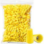 600 Pcs Yellow Wire Connectors Nuts, Electrical Wire Caps Insulated - color: Yellow-600PCS