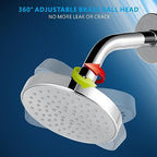 High Pressure Shower Head - 4.7“ Powerful Bathroom Pressure Boosting Rain Showerhead - Perfect Universal Replacement for Rainfall Shower Heads (Chrome) - style: 1 Pack Chrome