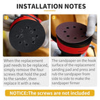 Orbital Sander Metal Pad Replacement for Craftsman, 2 Pack - size: FIT 1.97 IN / 50 MM
