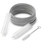 Flexible Drain Clog Remover Brush Single Head Extended Reach Cleaning Tool for Bathroom Kitchen and Sink Drains White - color: White, size: Medium