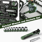 Prostormer 160-Piece Tool Set, Basic Home Repair Kit, Green - color: Green