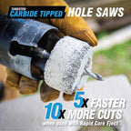 3-in Tungsten Carbide Tipped (TCT) Non-Arbored Hole Saw - size: 3-inch