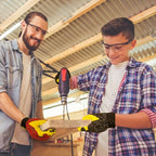 Kids Genuine Leather Work Gloves Age 2-12, Touchscreen, Reflective - color: Black 2 Pairs, size: Medium (6-9 Years Old)
