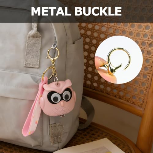 Cute Pink Owl Fashion Measuring Tape 79", Sewing Gifts w/Keychain - color: A20-Pink Owl