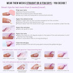 BTArtbox Press On Nails, Gold End, Short Almond, Gold Foil, 32Ct - color: A-Gold End