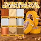 SWRT Double Sided Woodworking Tape, 1 in x 108 ft Each, 3 Rolls Strong Hold