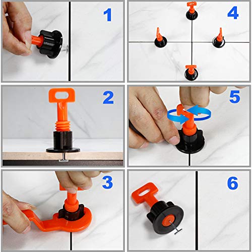 Tile Leveling System Kit with 200pcs Tile Leveler - size: 200pcs