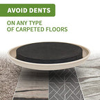 Furniture Sliders for Carpet 8 PCS - 4 3/4" Beige - size: 8 PCS 4 3/4 inch Beige