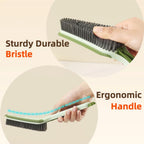 3-in-1 Detail Cleaning Brush, Crevice Grout Brush, Orange - color: Orange