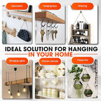 10PCS Screw Hooks + Self-Drilling Drywall Anchor, Expansion Tubes