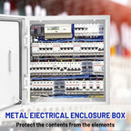 Electrical Junction Box 20x20x6, NEMA 4X IP66 Steel Enclosure Box - size: 20 x 20 x 6''