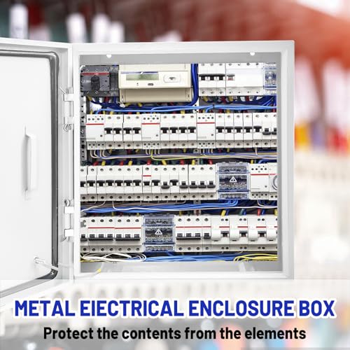 Outdoor Electrical Box 16x16x6 NEMA 4X IP66 Waterproof - size: 16 x 16 x 6''