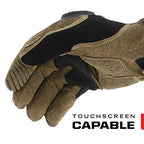 Mechanix Wear M-Pact Touchscreen Work Gloves Brown Medium - color: Brown, size: Medium