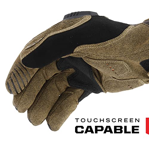 Mechanix Wear M-Pact Touchscreen Work Gloves Brown X-Large - color: Brown, size: X-Large