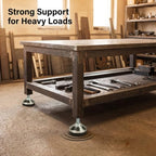 Heavy Duty Leveling Feet, M12 Thread,1300lb Capacity,4 Pcs - size: D60xM12x100,4 Pcs