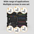 NAWIN Impact Driver Bit Set,45 Piece Screwdriver Bit Set,Impact Tough Screwdriving Bit Set (Black) - style: 45-Pc. Set