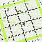 UOOU 4.5 inch Quilting Ruler, Square Quilting Square Sewing Ruler - color: Green-Small