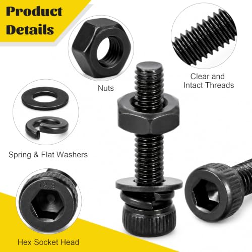 1760PCS M2 M3 M4 M5 Metric Hex Socket Head Screws Assortment Kit - size: M2M3M4M5 1760pcs