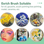 ESRICH 80PCS Paint Brushes, Paint Brush for Acrylic Painting - color: Green, size: 80