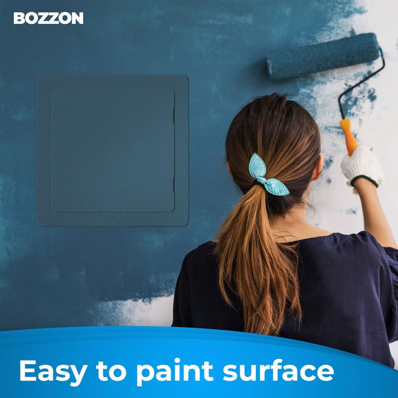BOZZON Access Panel for Drywall - 24 x 24 in - Wall Hole Cover - Access Door - Plumbing Access Panel for Drywall - Heavy Durable Plastic White - size: 24 x 24