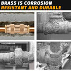 1/2" Air Brake Line Fitting, DOT Brass Push to Connect Union 4PCS - color: 4PCS DOT Push-to-Connect, size: 1/2" Od