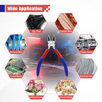 5" Small Wire Cutter Diagonal Cutting Plier Flush Cutter -5 Pack - color: 5"- 5 Pack