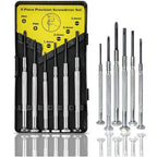 6PCS Mini Screwdriver Set, Small Professional Repair Tool Kit with 6 Different Size Flathead and Phillips Screwdrivers, Precision Screwdriver Sets for Jewelry, Watch, iPhone, Eyeglass Repair - style: 6PCS