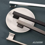 Alzassbg Antique Brass Cabinet Pulls and Handles 10 Pack, AL3061MB - color: Matte Black, size: 5" Hole Center