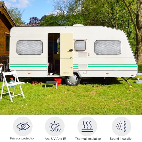 DGSL Double Reflective Bubble Foil Insulation Foam, 47IN X 15FT Window Insulation for Summer Heat Reflective Window Film for Window, Garage Door, RV, Roof - size: 47 in x 15 ft